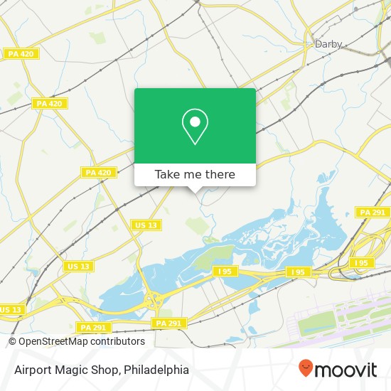 Airport Magic Shop map