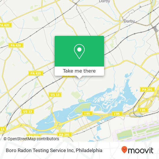 Mapa de Boro Radon Testing Service Inc