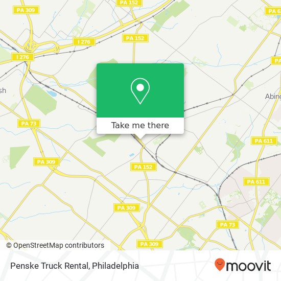 Penske Truck Rental map