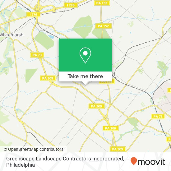 Mapa de Greenscape Landscape Contractors Incorporated