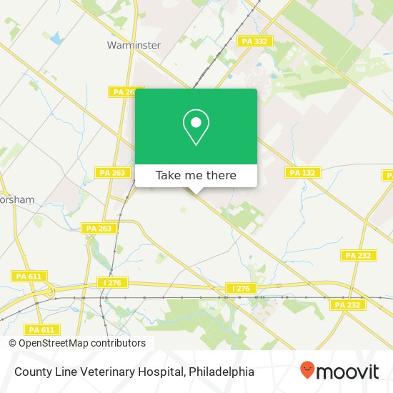 Mapa de County Line Veterinary Hospital