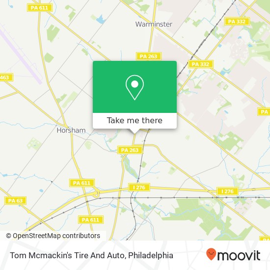 Tom Mcmackin's Tire And Auto map