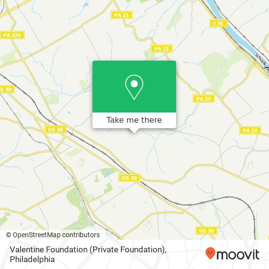 Valentine Foundation (Private Foundation) map