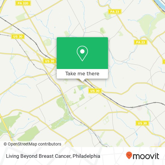 Mapa de Living Beyond Breast Cancer