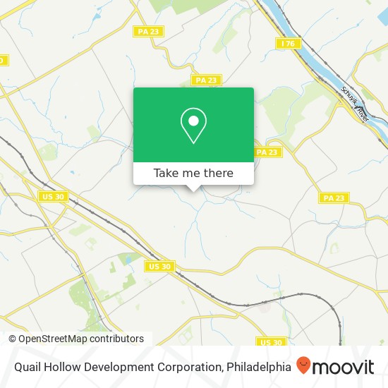 Mapa de Quail Hollow Development Corporation