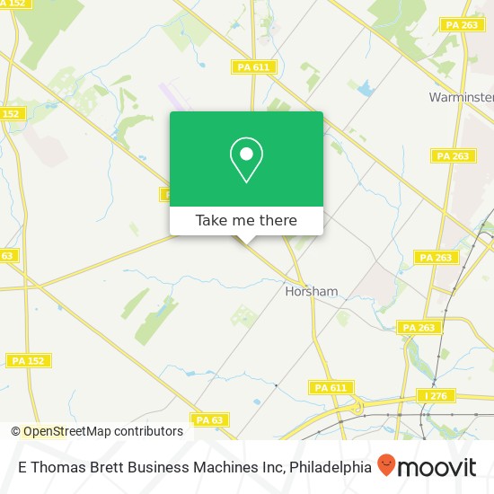 Mapa de E Thomas Brett Business Machines Inc