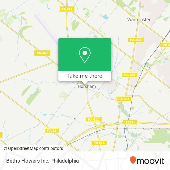 Beth's Flowers Inc map