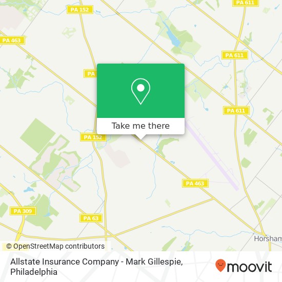 Allstate Insurance Company - Mark Gillespie map