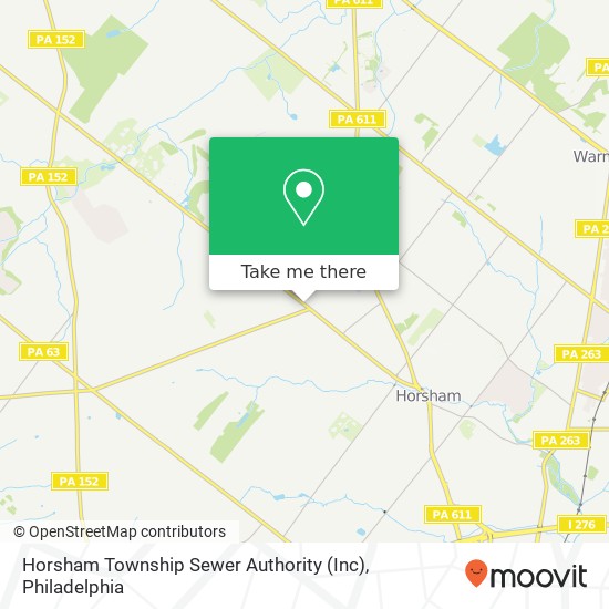 Horsham Township Sewer Authority (Inc) map