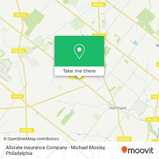 Allstate Insurance Company - Michael Mosley map