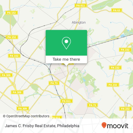 James C. Frisby Real Estate map
