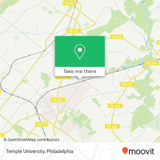 Temple University map