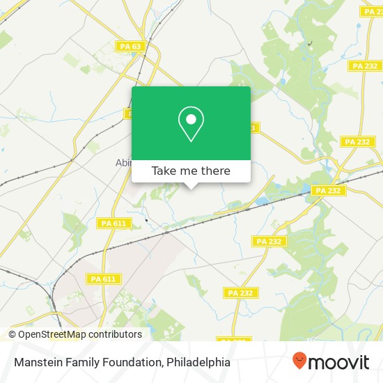 Manstein Family Foundation map