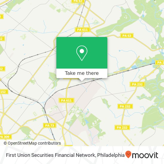 Mapa de First Union Securities Financial Network