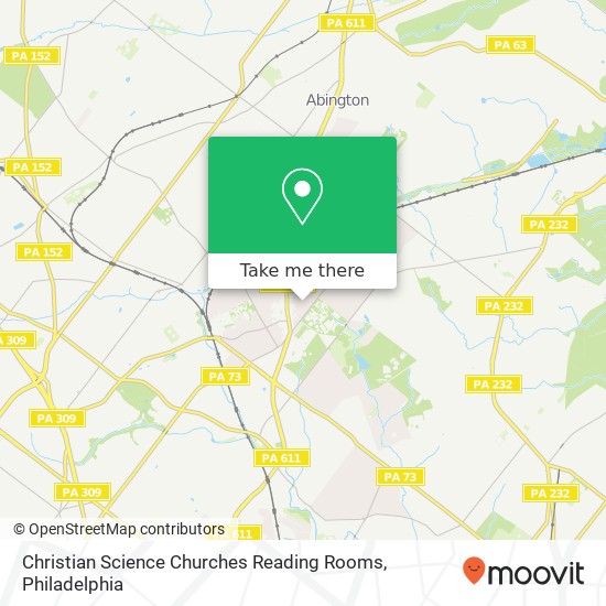 Mapa de Christian Science Churches Reading Rooms