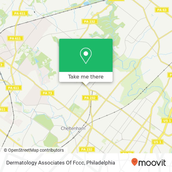 Dermatology Associates Of Fccc map