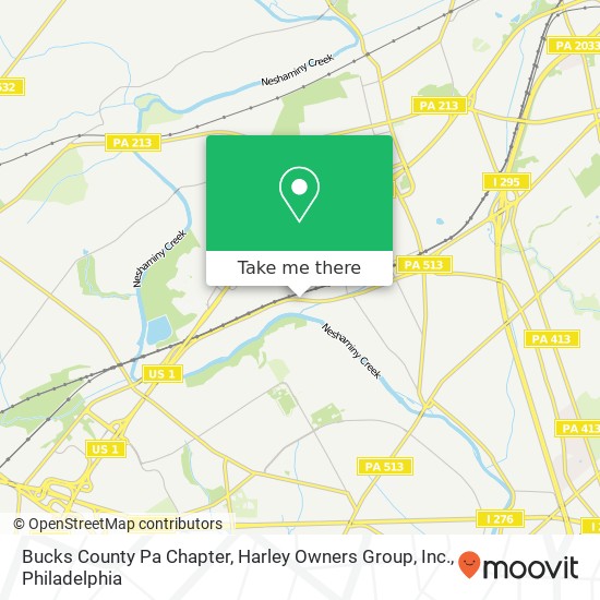 Bucks County Pa Chapter, Harley Owners Group, Inc. map