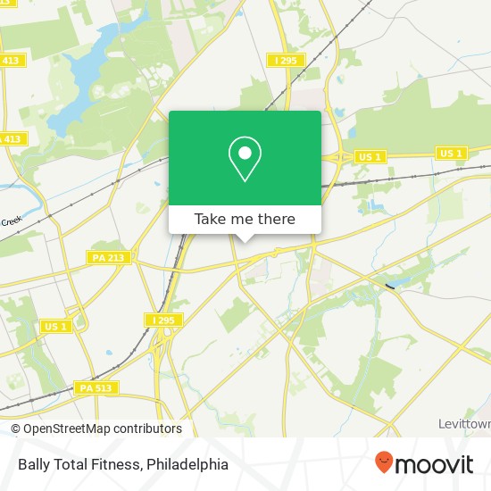 Bally Total Fitness map