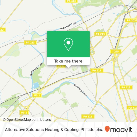 Mapa de Alternative Solutions Heating & Cooling