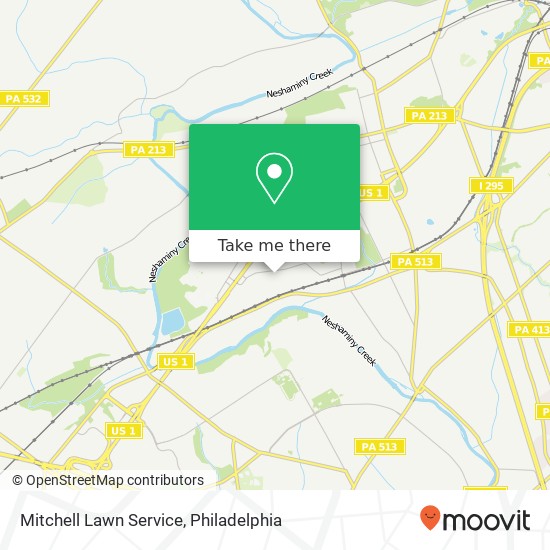 Mapa de Mitchell Lawn Service