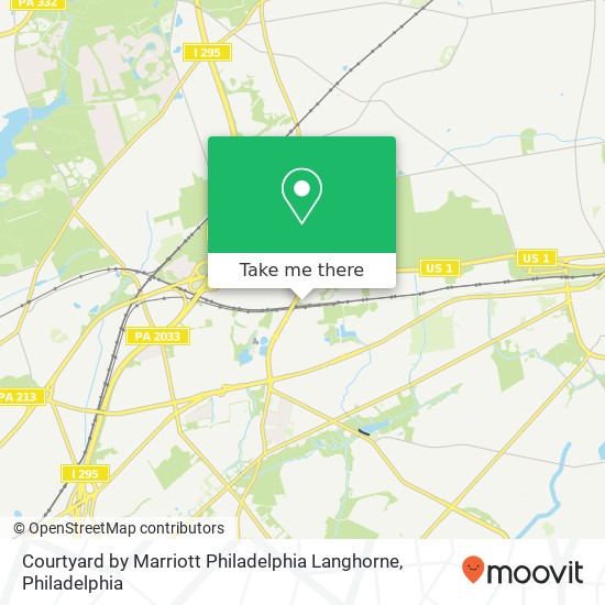 Mapa de Courtyard by Marriott Philadelphia Langhorne