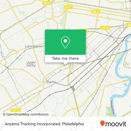Anyama Trucking Incorporated map