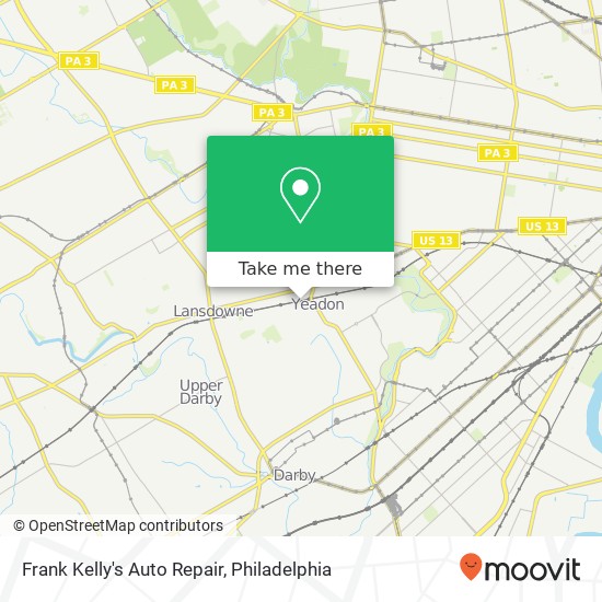 Frank Kelly's Auto Repair map