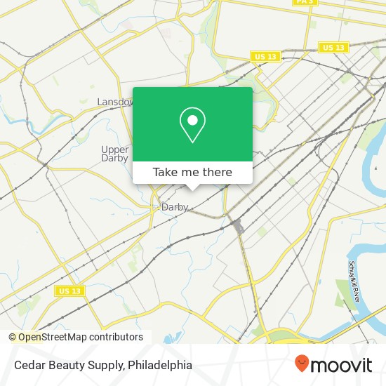 Cedar Beauty Supply map