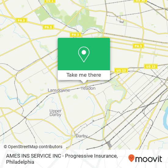 Mapa de AMES INS SERVICE INC - Progressive Insurance