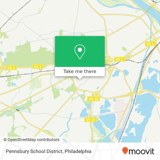 Mapa de Pennsbury School District