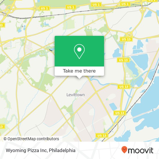 Mapa de Wyoming Pizza Inc