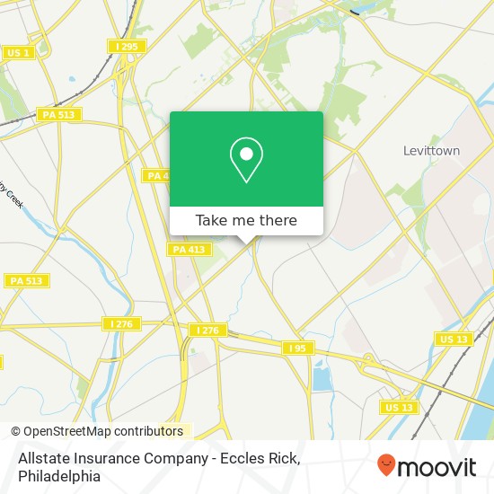 Allstate Insurance Company - Eccles Rick map