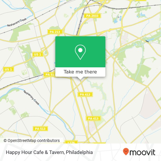 Mapa de Happy Hour Cafe & Tavern