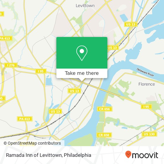 Ramada Inn of Levittown map
