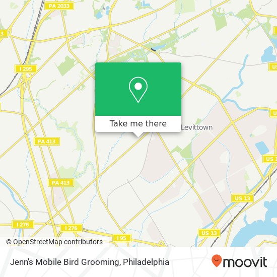 Mapa de Jenn's Mobile Bird Grooming