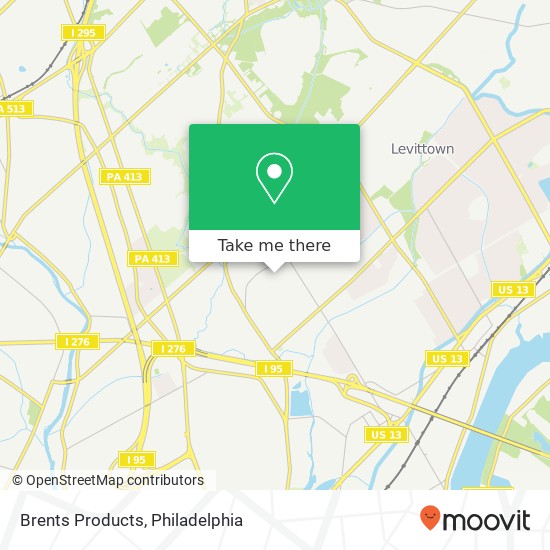 Brents Products map
