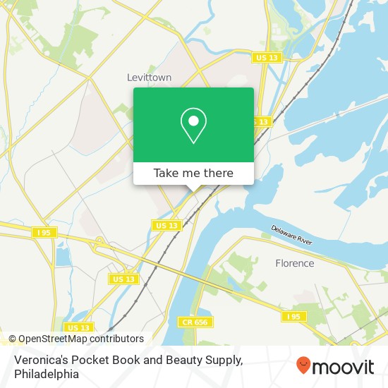 Veronica's Pocket Book and Beauty Supply map