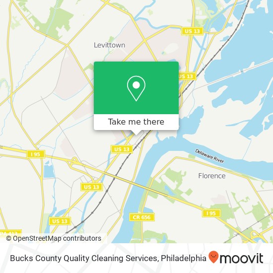 Bucks County Quality Cleaning Services map