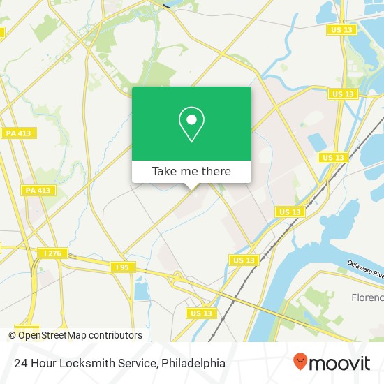 24 Hour Locksmith Service map