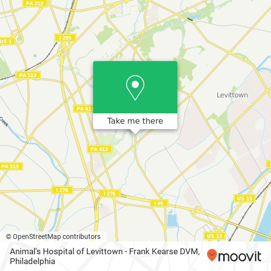 Mapa de Animal's Hospital of Levittown - Frank Kearse DVM