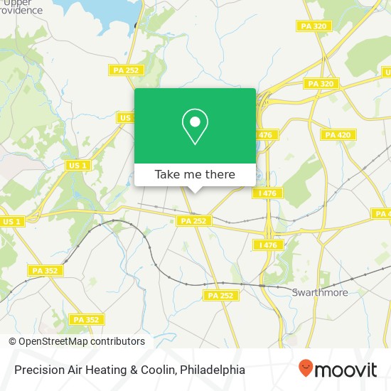 Mapa de Precision Air Heating & Coolin