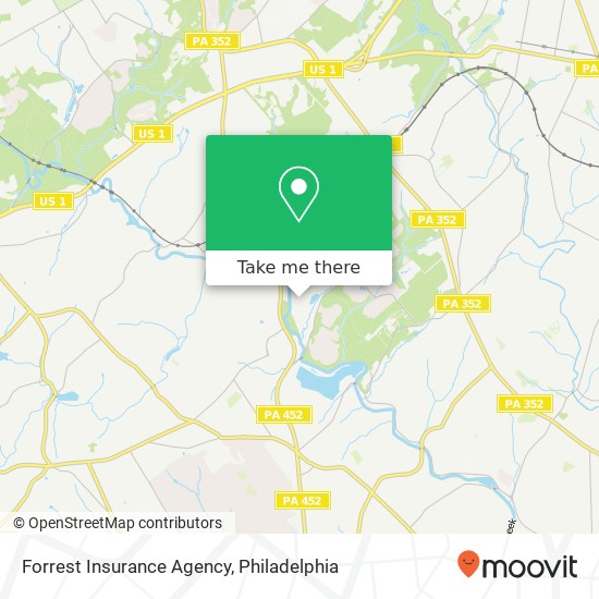 Mapa de Forrest Insurance Agency