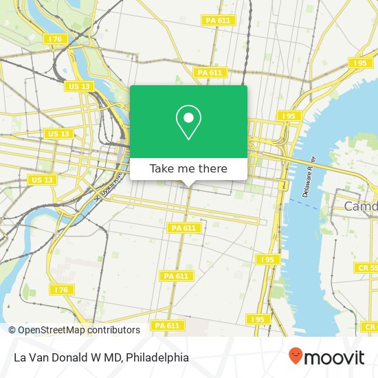 La Van Donald W MD map