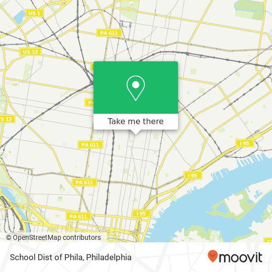 School Dist of Phila map