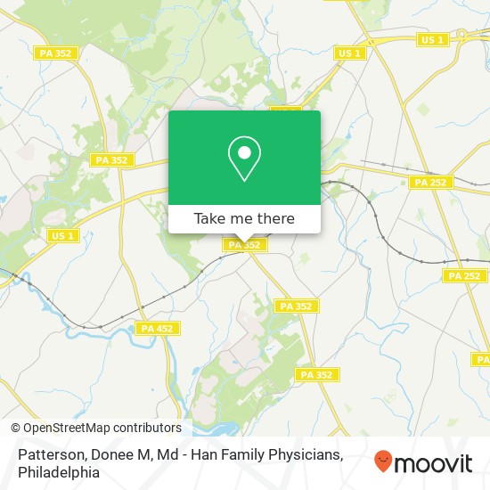 Mapa de Patterson, Donee M, Md - Han Family Physicians