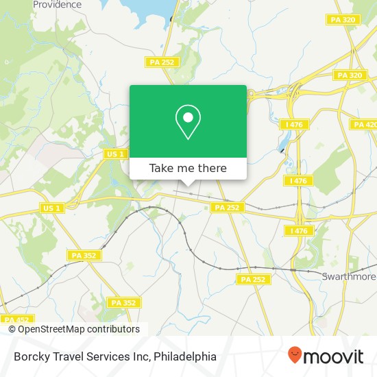 Borcky Travel Services Inc map