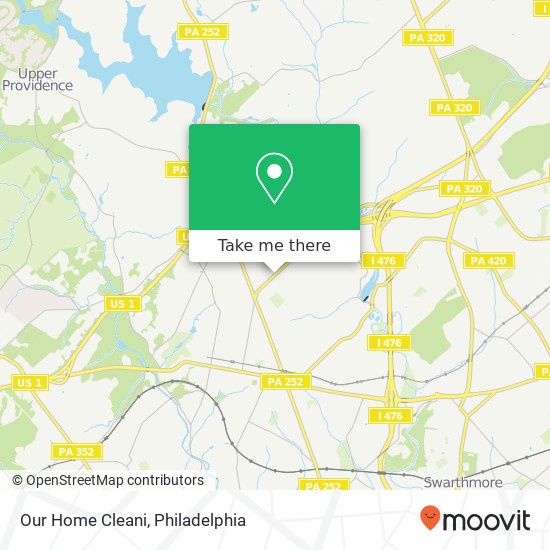 Our Home Cleani map