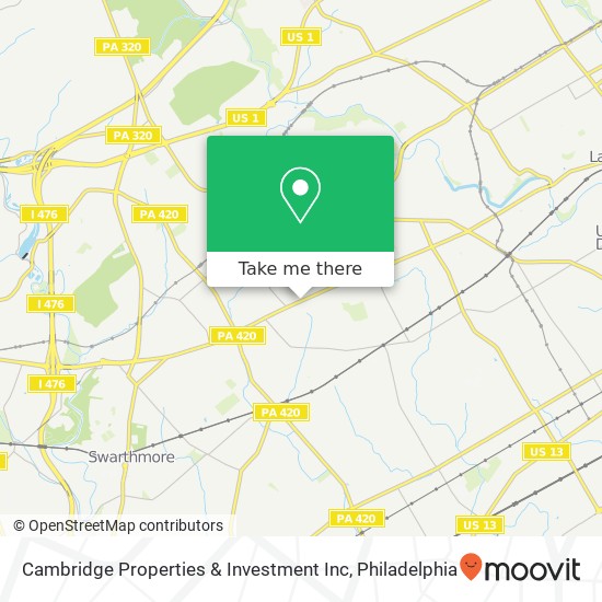 Mapa de Cambridge Properties & Investment Inc