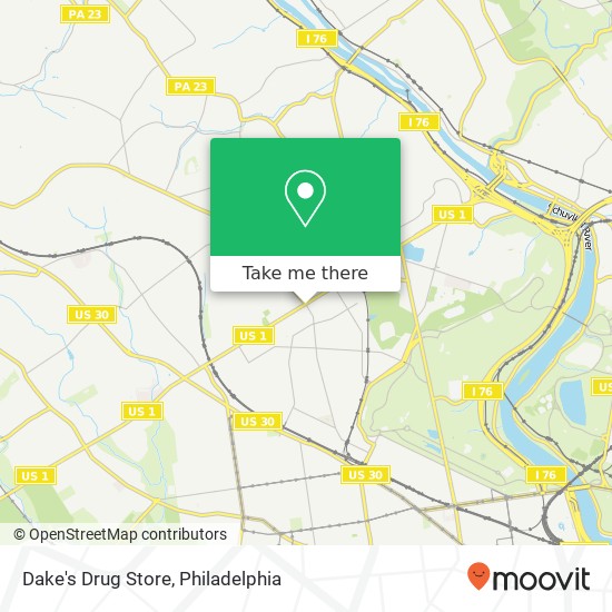 Mapa de Dake's Drug Store