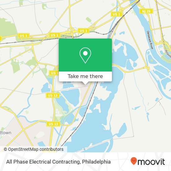 All Phase Electrical Contracting map